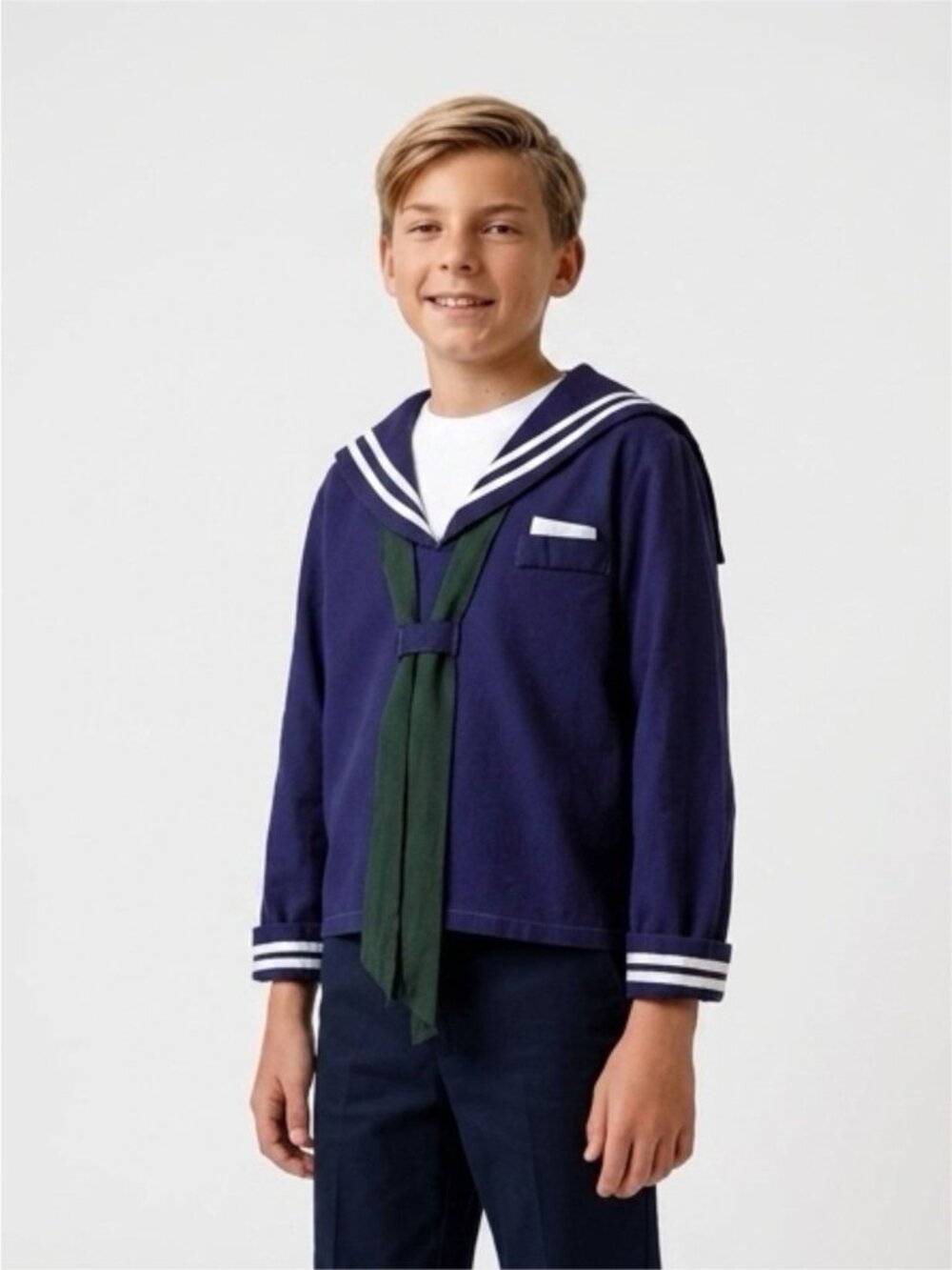 Handmade Child’s Est. Size 7 Boys Sailor Outfit Suit Costume Vintage